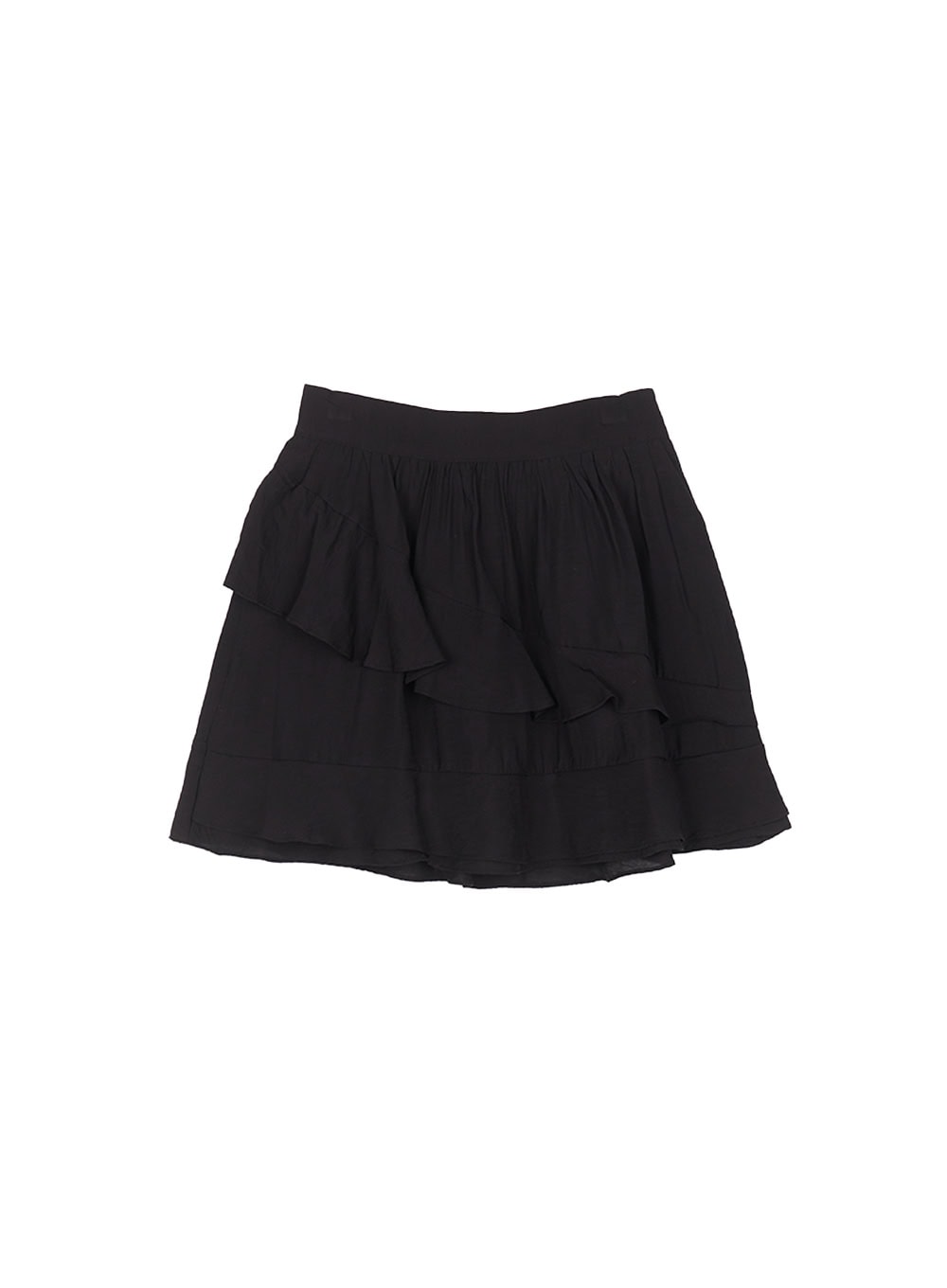Asymmetric Frill Flair Mini Skirt CY526